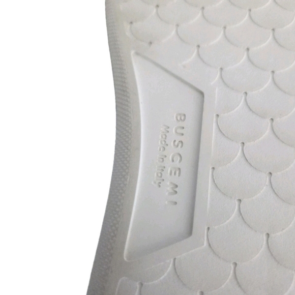 Buscemi Blk Italian Leather Wht Sole LowTop Sneakers EU 38/US Mens Sz 6 Wms 7.5 - Picture 16 of 16